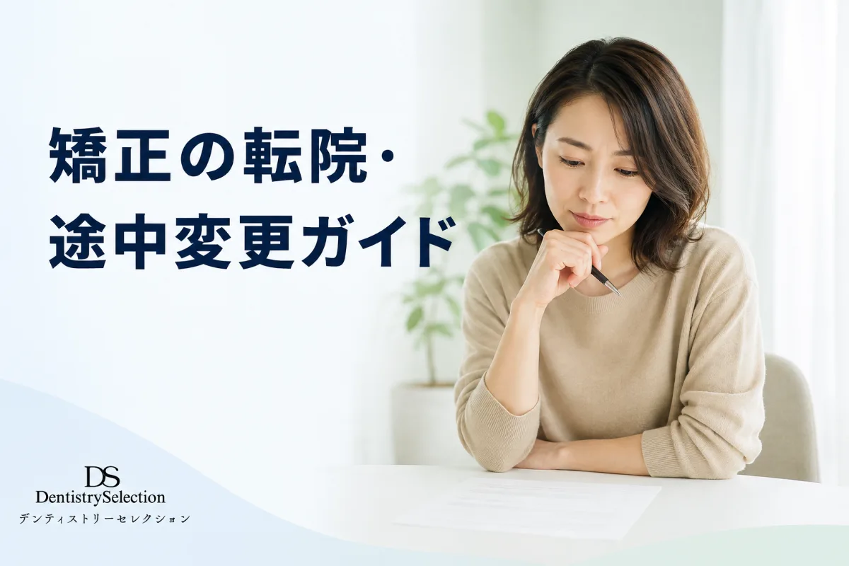 歯列矯正の転院・途中変更ガイド|費用精算・返金目安・注意点を解説|記事のアイキャッチ画像