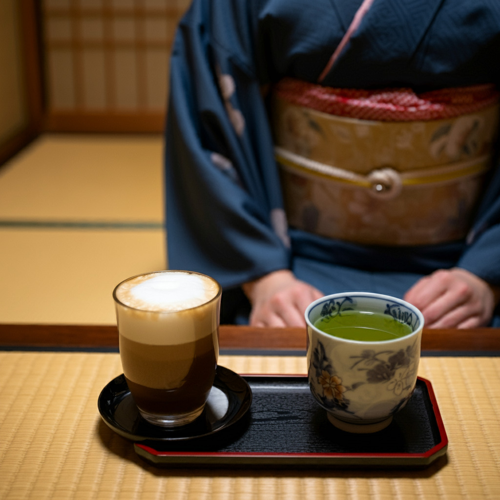 コーヒーと緑茶どっちがいいの？